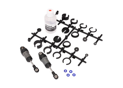 10860 Short Gray Ultra Shocks with Springs (2) - Mini Rally VXL/Mini Slash