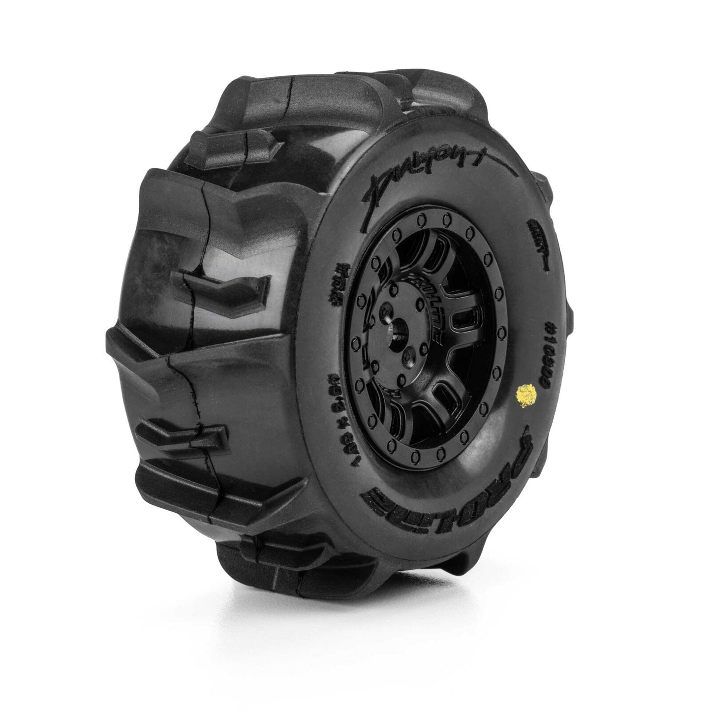 PRO1030911 Pro-Line Racing 1/16 Dumont Front/Rear Paddle Tires Mounted 12mm Black Split Six (4): ARRMA MOJAVE GROM 1/9 In Stock  Pro-Line Racing 1/16 Dumont Front/Rear Paddle Tires Mounted 12mm Black Split Six (4): ARRMA MOJAVE GROM