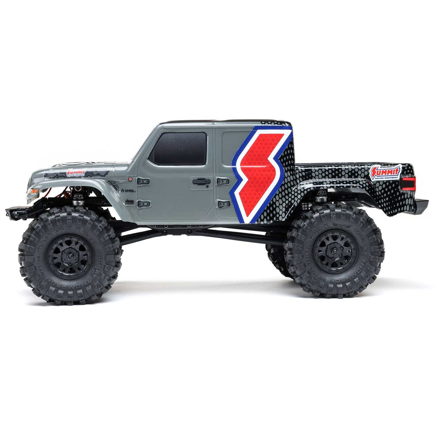 AXI-2324 1/24 SCX24 Summit Racing Jeep Gladiator 4X4 Rock Crawler RTR (Battery & Charger Included), Gray