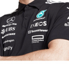 JW5391 Mercedes AMG Petronas Formula 1 2025 Men's Team Polo Shirt - Black -