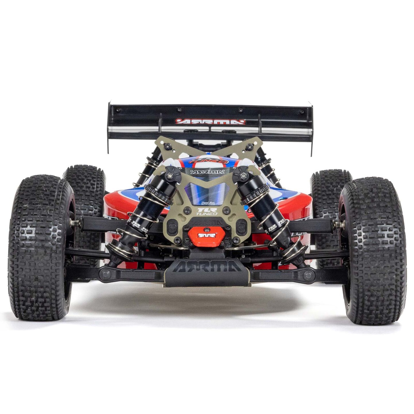 ARA8406 Arrma 1/8 TLR Tuned TYPHON 6S 4X4 BLX Buggy RTR, Red/Blue
