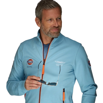 GrandPrix Originals Men's Gulf Raceway Cotton Zip Jacket - Blue