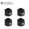 X003K9N19V TREAL Brass Wheel Hubs 7mm*6mm Hex, 1g/pc (4pcs) for 1/18 TRX4M Defender and Bronco (Black)