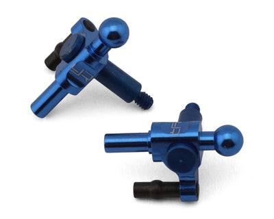 YEA-KYMR-004DB Yeah Racing Kyosho Mini-Z Aluminum Steering Knuckles (Blue) (2) (0 Camber)