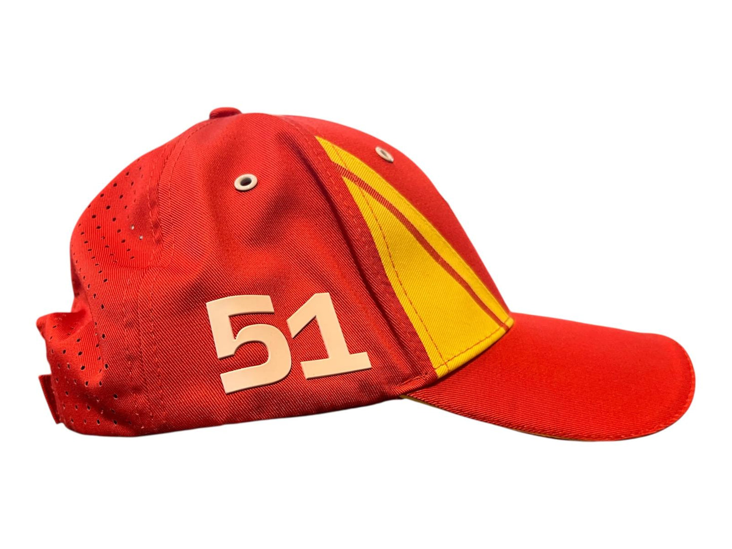U2707 Scuderia Ferrari HyperCar Le Mans 2024 499P "51" Limited Edition Calado Team Hat - Red