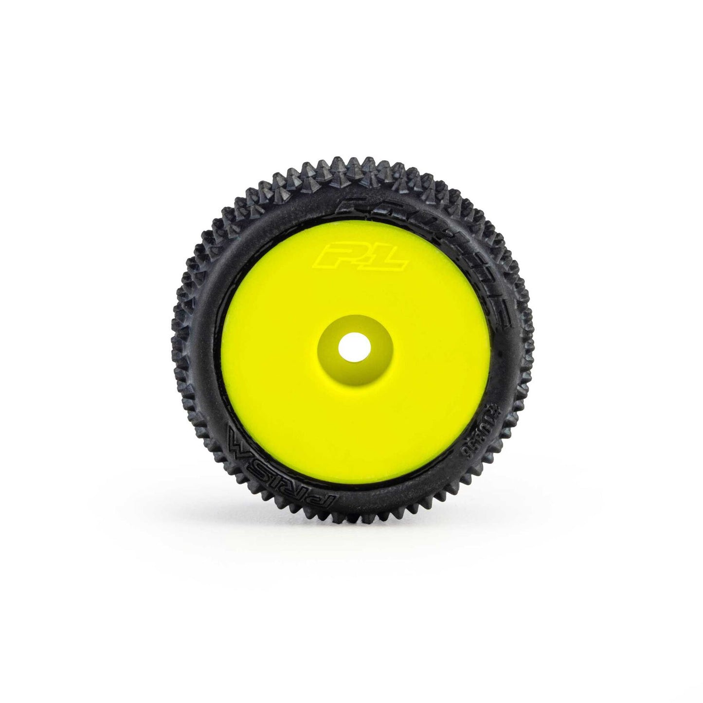 PRO1035612 Pro-Line Racing 1/28 Prism Front/Rear Carpet Tires Mounted 7mm, Yellow (4): Losi Micro-T
