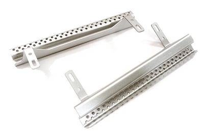 INTC28469SILVER Alloy Machined Side Step Plate Set