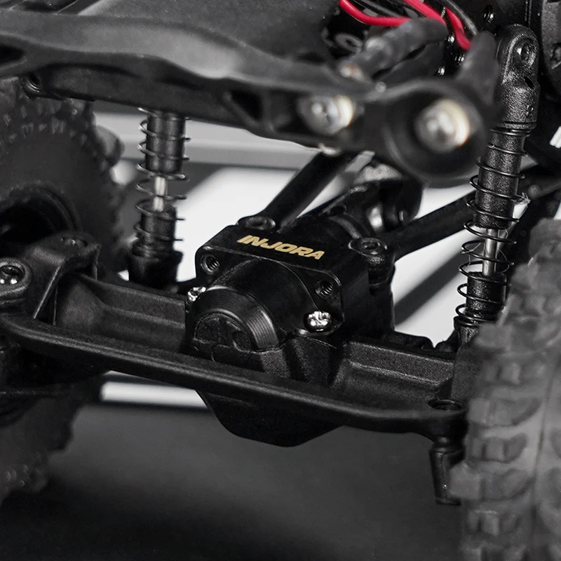 SCX30-26BB INJORA Black Brass Diff Covers for 1/30 SCX30 Stock Axles