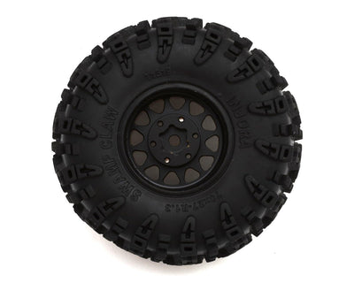 YQW-1301BGD-1319_A Injora 1.3" Deep Dish Brass Micro Crawler Beadlock Wheels w/Swamp Claw Tires (S5)