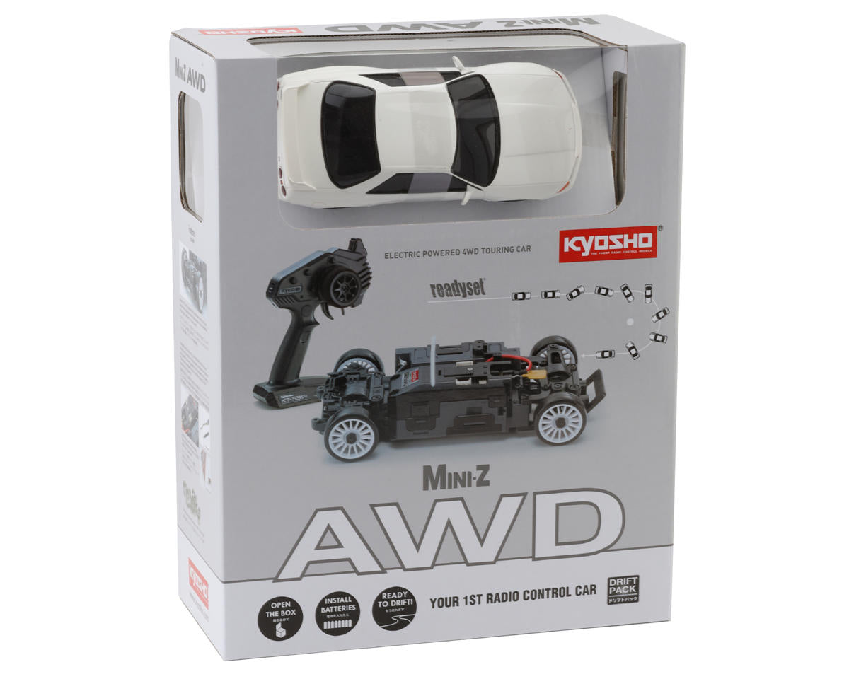 KYO32639W Mini-Z AWD Nissan Skyline GT-R N1 (R32) - White