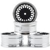 MST832103FBK 501 Wheel Set (Flat Black) (4) (Offset Changeable) w/ 12mm Hex