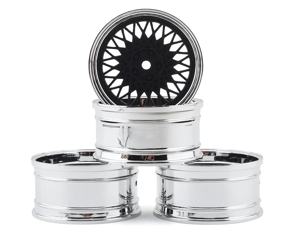 MST832103FBK 501 Wheel Set (Flat Black) (4) (Offset Changeable) w/ 12mm Hex