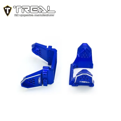X003LB2FGD TREAL Aluminum 7075 Front & Rear Shock Mounts for TRX4M 1/18 Upgrades Parts-Blue