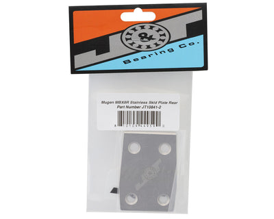 JTB-JT10841-2 J&T Bearing Co. Mugen MBX8R Stainless Rear Skid Plate
