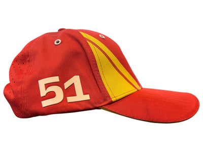 U2705 Scuderia Ferrari Hypercar Le Mans 2024 499P "51" Limited Edition Guidi Team Hat - Red
