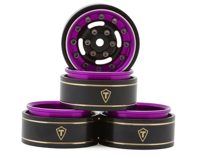 TLHTSCX24-238 TREAL 1.0 Beadlock Wheels Deep Dish Rims (4P) Type F - Purple