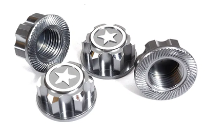 INTC29956GUN Billet Machined 17mm Hex Wheel Nuts (4) 1/10 & 1/8 Scale