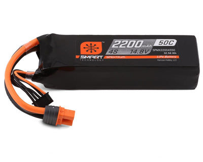 SPMX22004S50 4S Smart LiPo 50C Battery Pack (14.8V/2200mAh) w/IC3