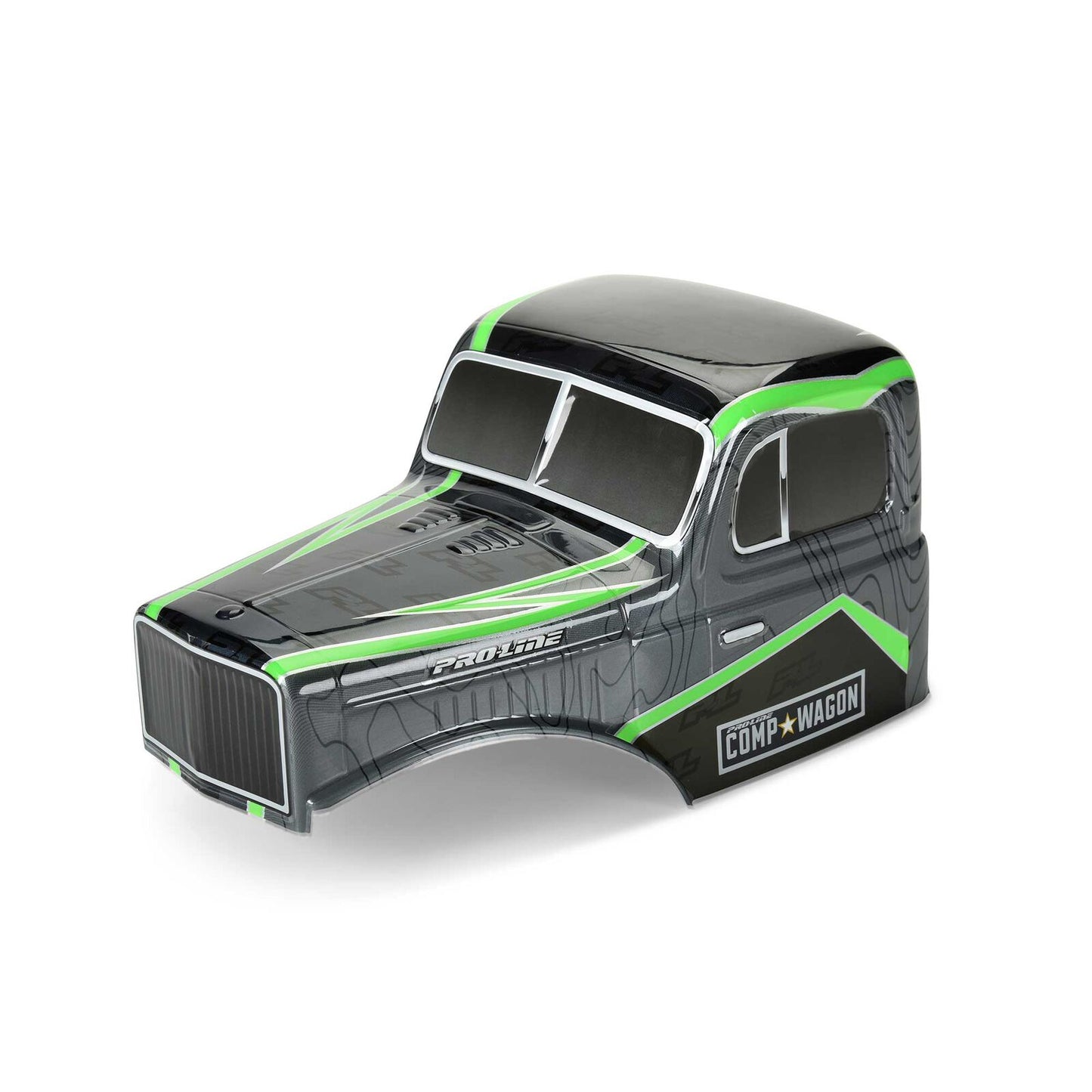 PRO360621 1/10 Limited Edition Pre-Cut/Pre-Painted Comp Wagon Cab-Only Body Gray/Green