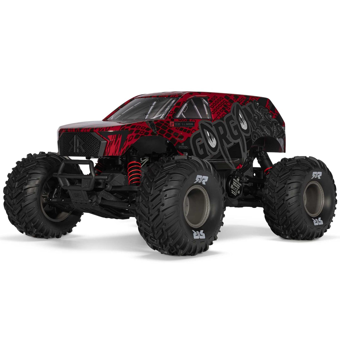 ARA3530 Arrma Gorgon 223S 1/10 RTR Brushless 2WD Monster Truck (Black) w/SLT2 2.4GHz Radio & DSC