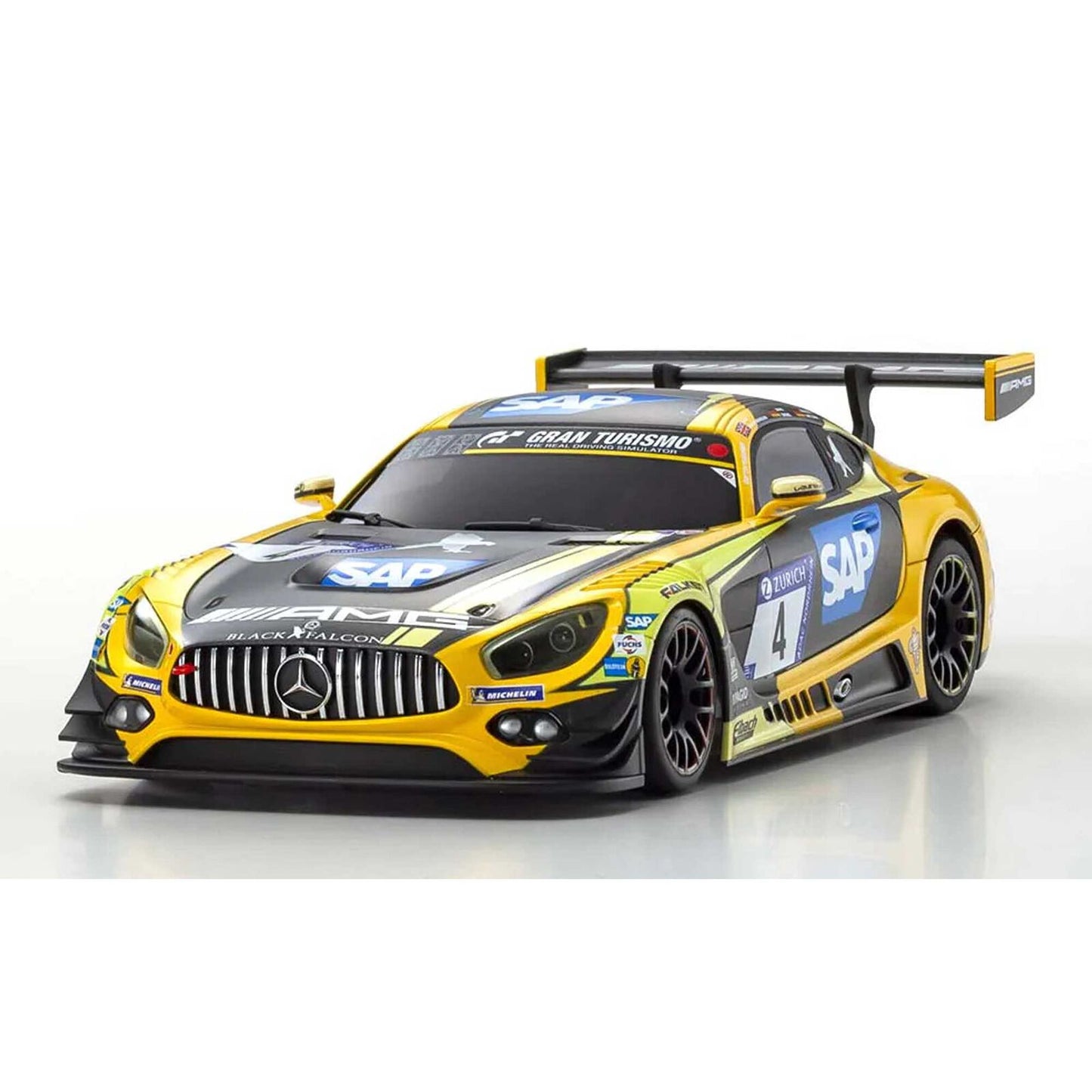 KYO32355YBK 1/28 2018 Mercedes-AMG GT3 MINI-Z RWD RTR, No.4 24H Nurburgring