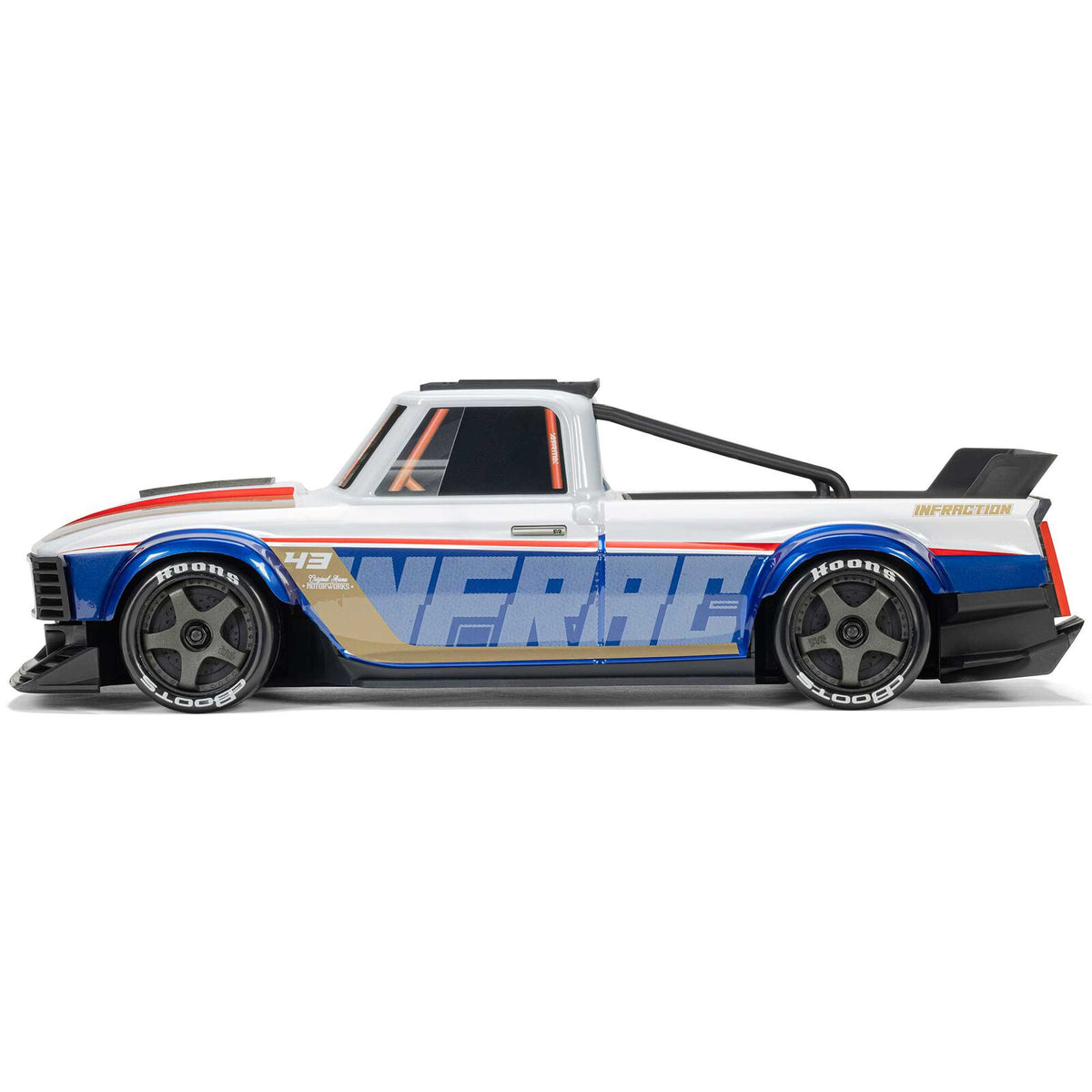 ARA2315T1 Arrma 1/12 INFRACTION GROM 3S 4X4 Ready-To-Run Brushless All-Road Street Bash, Whitel/Blue