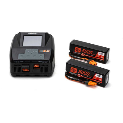 SPMXG2PS6 Smart Powerstage 6S Surface Bundle: 5000mAh 3S LiPo Battery, IC5 (2) / S2100 Charger