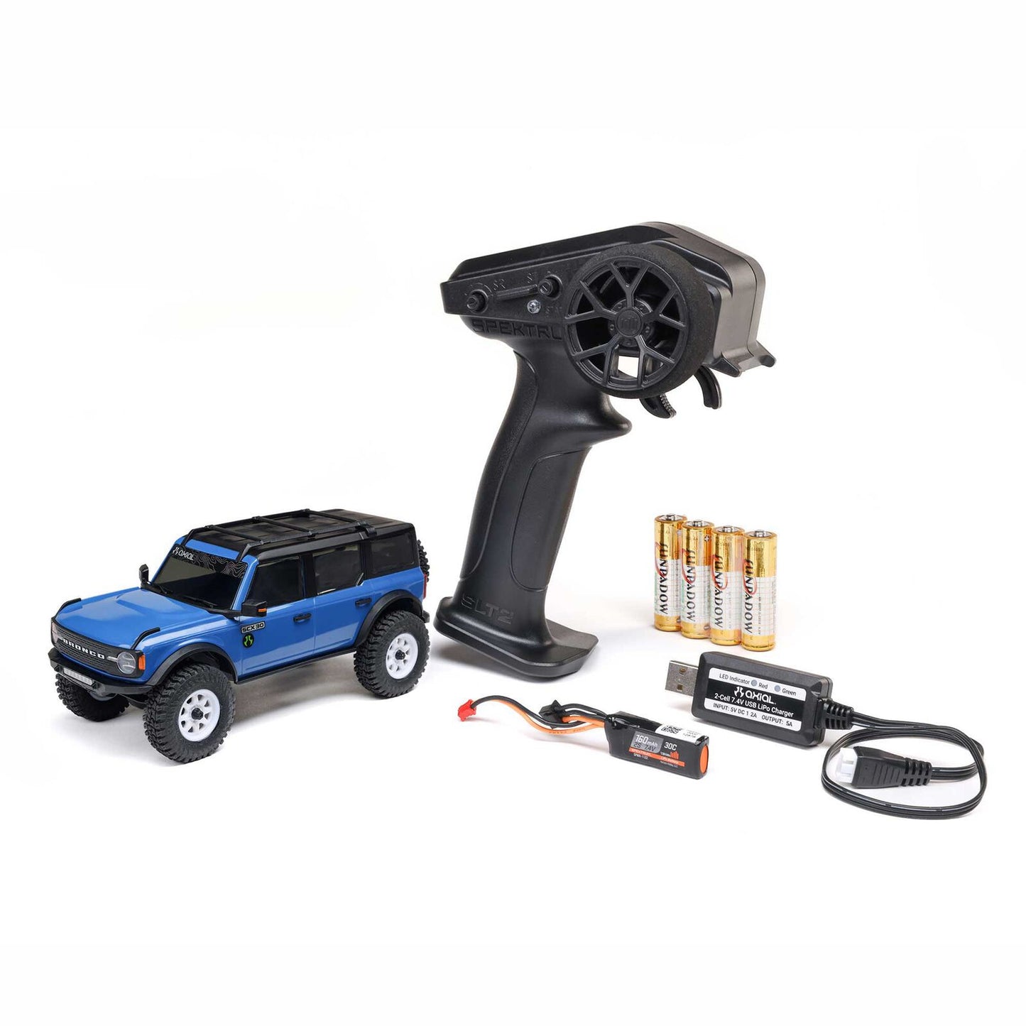AXI-2048 1/30 SCX30 Ford Bronco 4X4 RTR Brushed Rock Crawler (Battery & Charger Included)