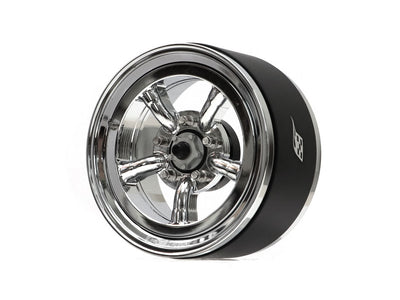 BRPB055CRCR ProBuild™ 1.9" M5 Adjustable Offset Aluminum Beadlock Wheels (2) Chrome/Chrome