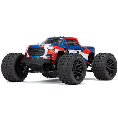 ARA2102 1/18 GRANITE GROM 4X4 RTR Brushed Monster Truck (Battery & Charger Included) Blue