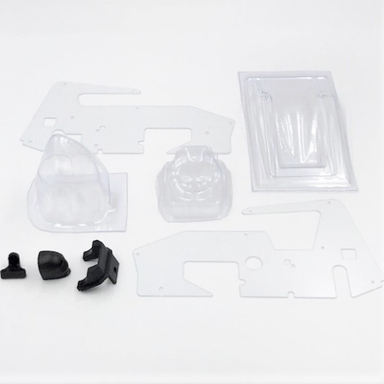 1RC6001 Body & Set, Clear,b1/18 Sprint Car