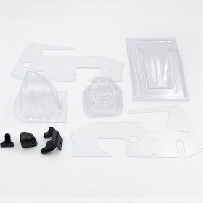 1RC6001 Body & Set, Clear,b1/18 Sprint Car