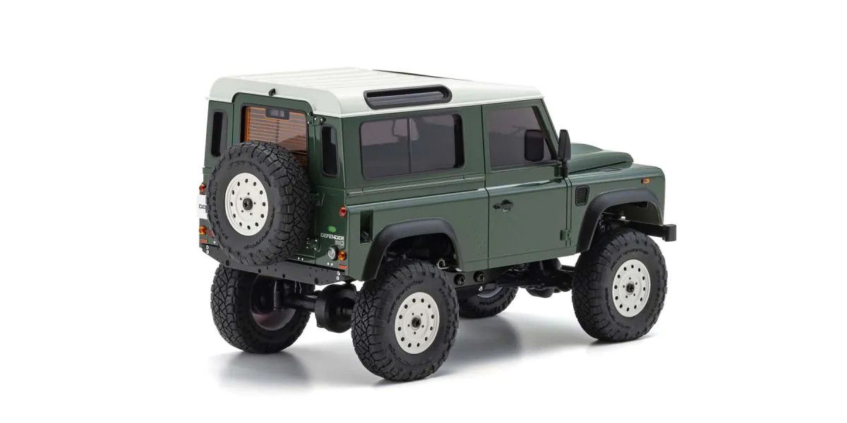 KYO32529GR Mini-Z 4x4 Crawler Land Rover Defender 90 RTR, Coniston Green