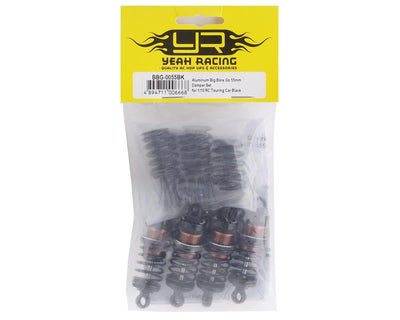 BBG-0055BK Yeah Racing Aluminum Go Big Bore Touring Shocks (Black) (4) (55mm)