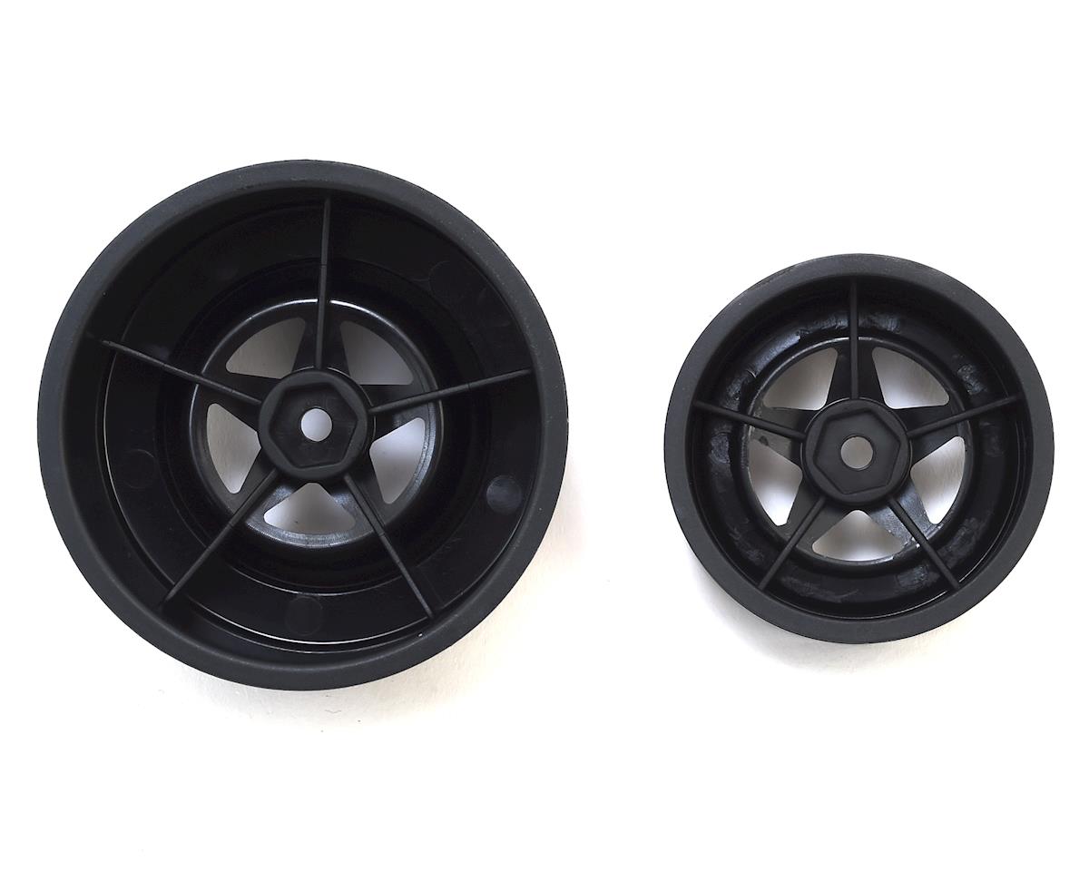 JCO3387B Startec Street Eliminator Drag Racing Wheels (Black) w/12mm