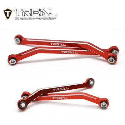 X003Q5IIA1 TREAL Aluminum 7075 High Clearance Links Set (4pcs) Chassis Lower Links for TRX4M 1/18 RC Crawler-RED