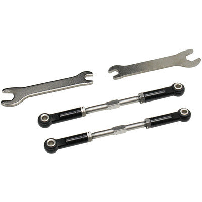 HRTTX5401 - Aluminum mm Front Turnbuckles (Black) - Losi 2WD 22S