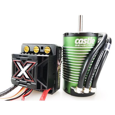 CSE010-0145-05 Castle Creations Monster X 1/8 Brushless ESC Combo w/1512 4-Pole Motor (1800Kv)