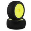 PMT1010-SLW-Y Pro-Motion Spitfire 1/8 Truggy Pre-Mount Tires (Yellow) (2) (Soft - Long Wear)