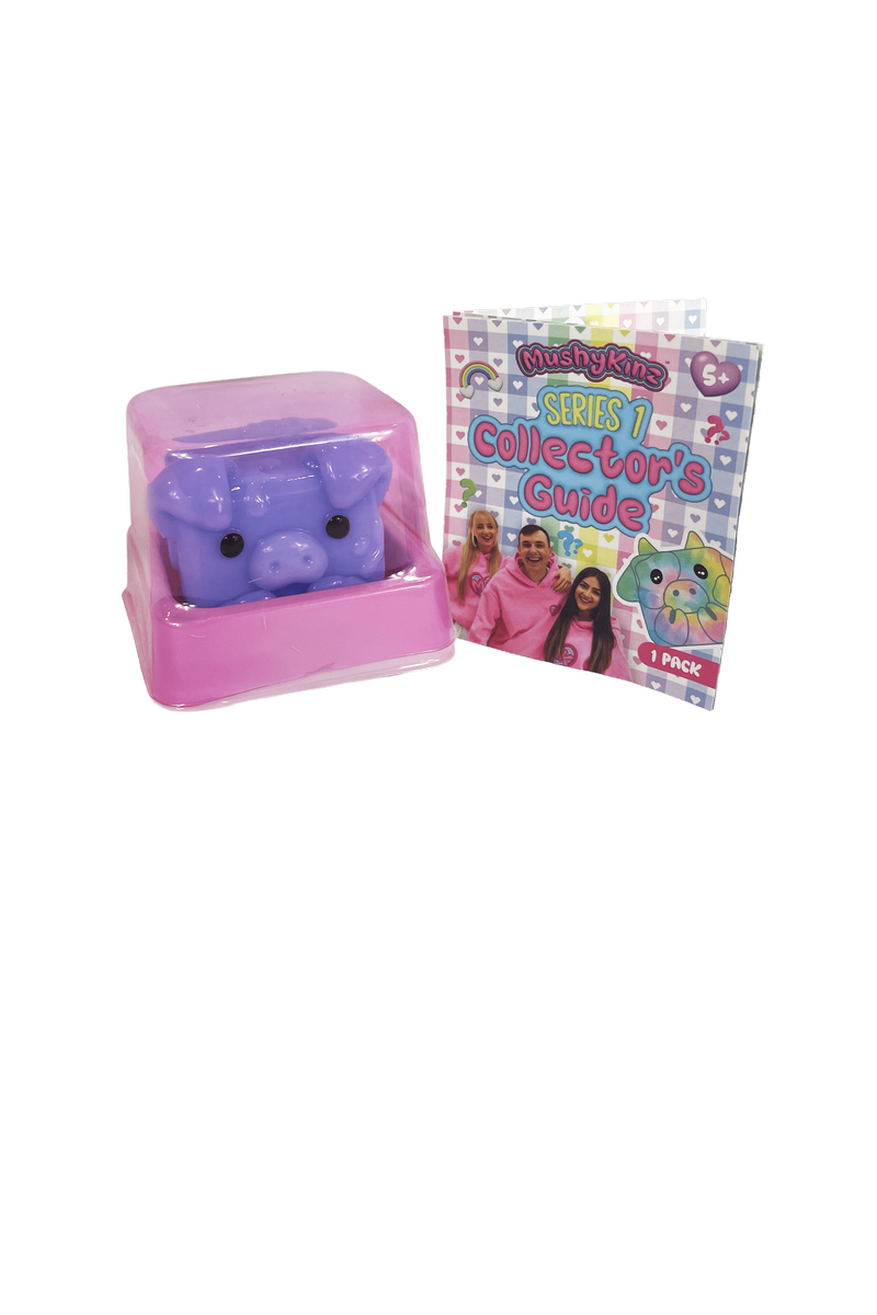 MK-MINI-PK-1 MushyKinz Mystery Mini Mushy 1 Pack Squishy Collectible Figures 1 Tara Squishy Includes 1 Bag of Sprinkles and 1 Bag of Flocking