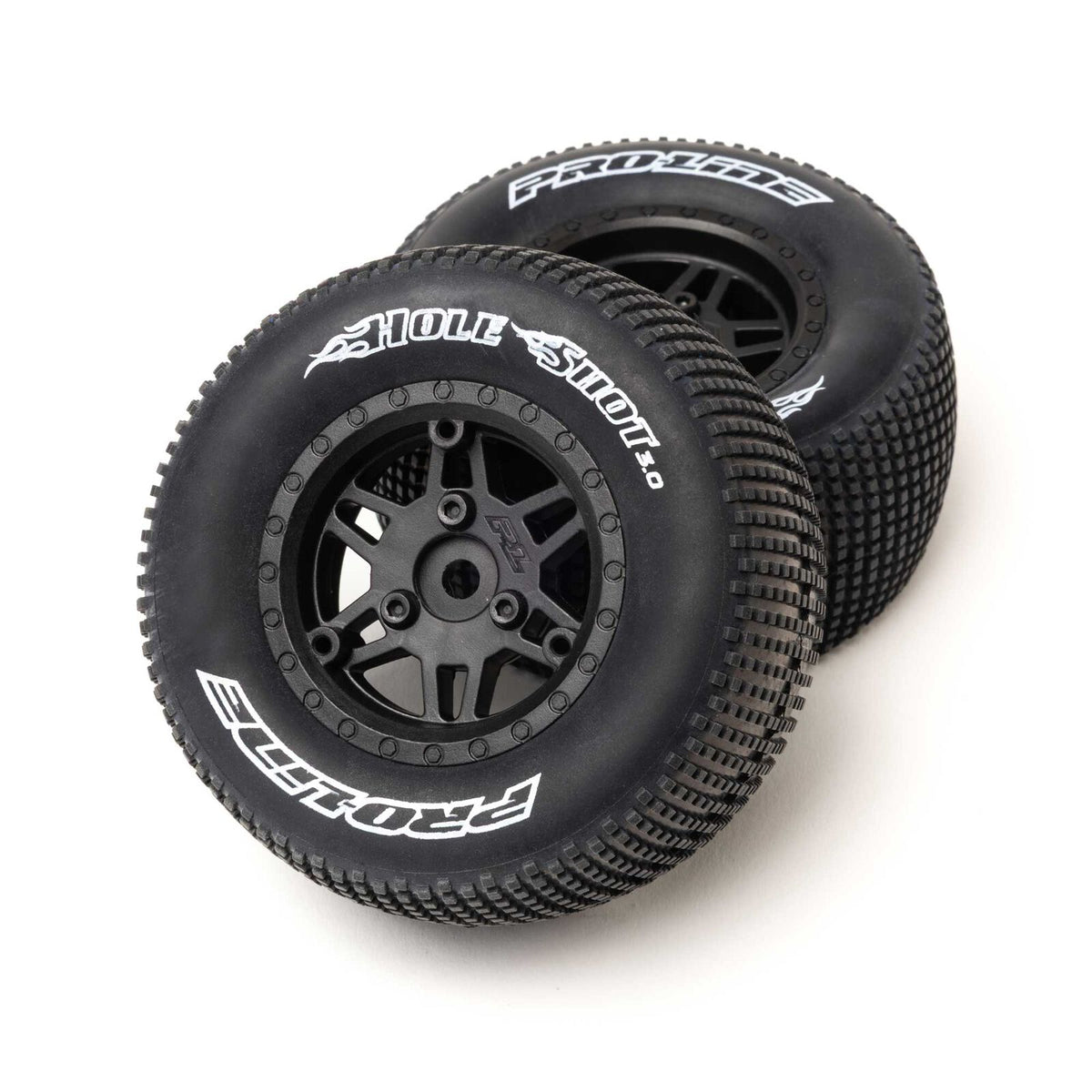 PRO287303 Pro-Line Racing 1/10 Sheriff Dirt Oval Wheels, 12mm Hex, Black (2): Losi Sprint Car (Rear) & Dirt Late Model (Front/Rear)