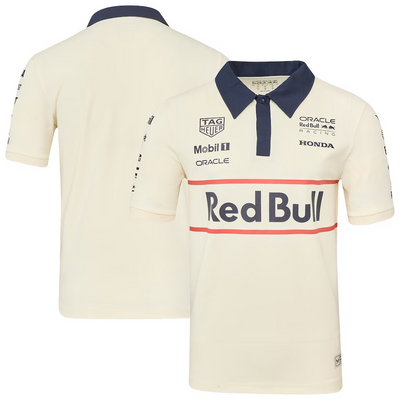 TU11395 Red Bull Racing F1 Heritage Team Polo Shirt-Egret