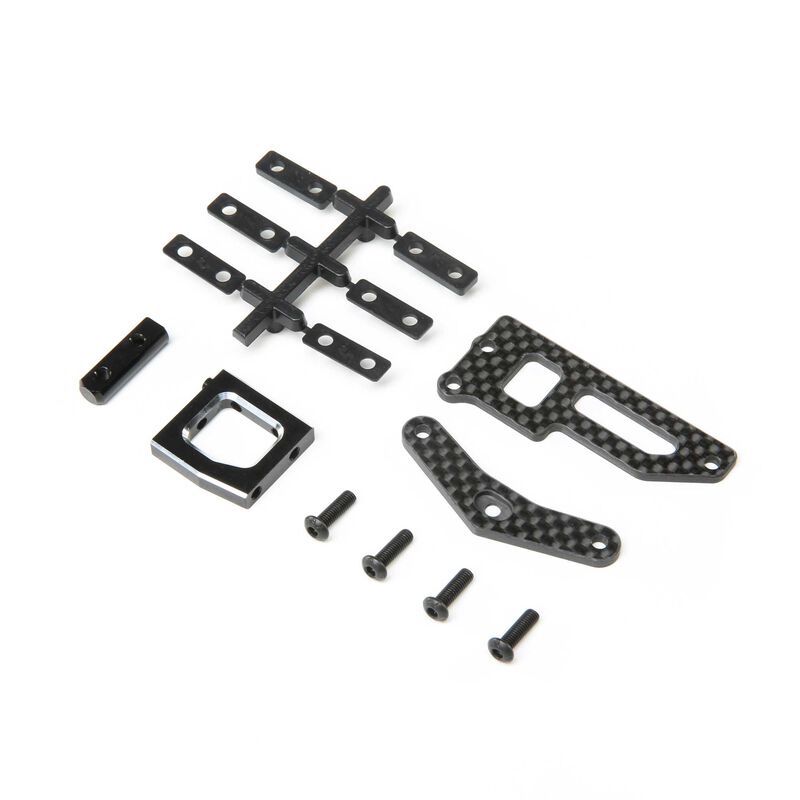 TLR231100 Team Losi Racing Servo Mount Set, V2: 22X-4