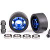 7775X Wheels, wheelie bar, 6061-T6 aluminum (blue-anodized) (2)