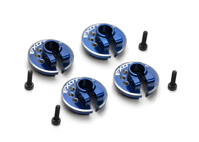 EXO2219 TRAXXAS ULTRA SHOCK CLAMPING SPRING CUPS, alloy (4)
