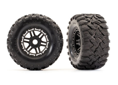 8972 T&W/Blk Tires & Wheel