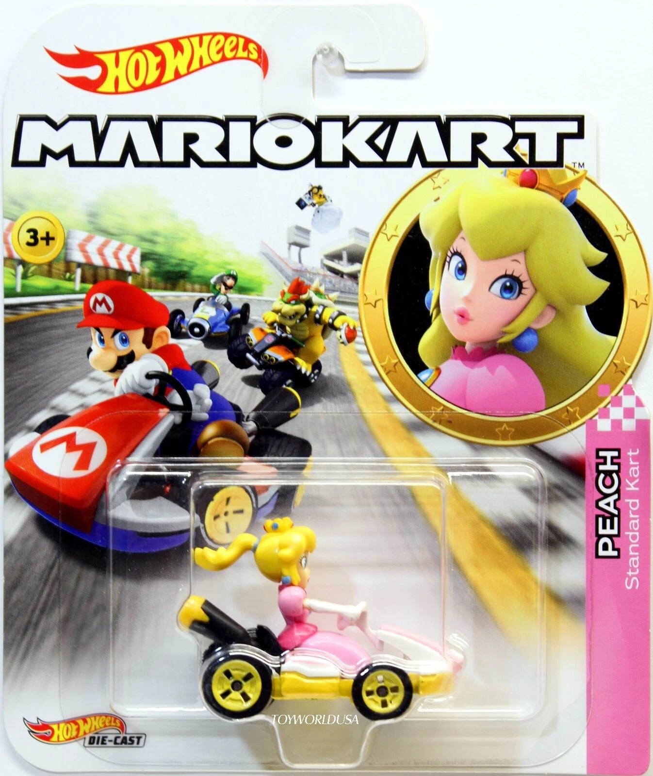HWGBG25 Hot Wheels Mario Kart Princess Peach Standard Kart