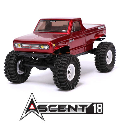 RER31320 Redcat Ascent-18 1/18 Scale Brushed Rock Crawler-Red