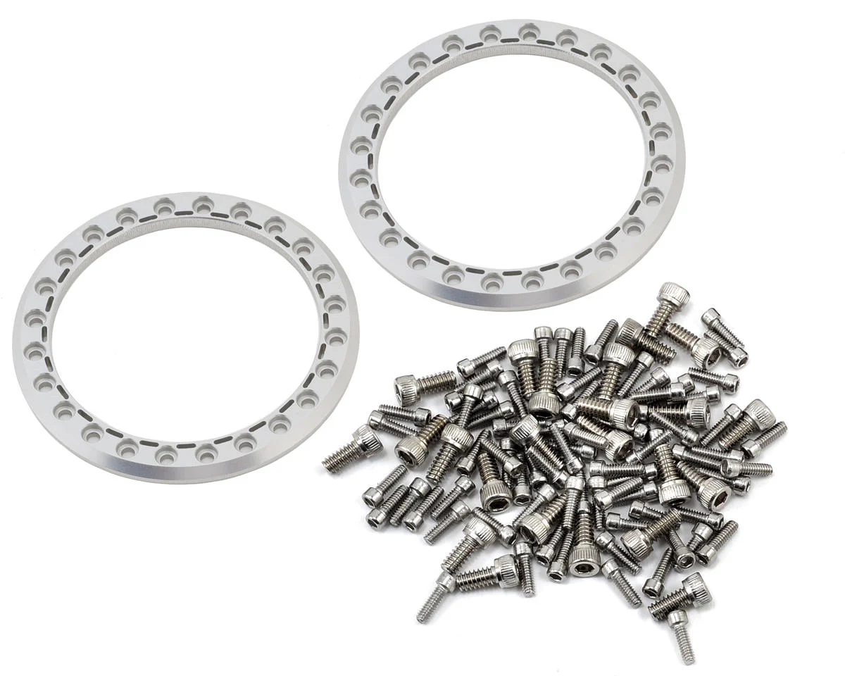 VPS08191 Vanquish Products Battle Born Kilo 1.9" Beadlock Crawler Wheels (Clear) (2)