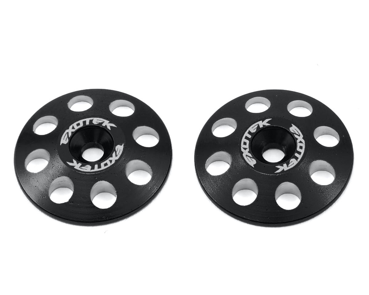 EXO1665BLK 22mm 1/8 XL Aluminum Wing Buttons (2) (Black)